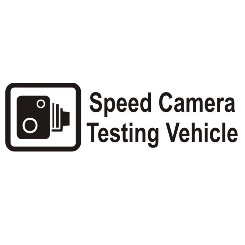 Speed Camera Testing Vehicle funny bumper sticker, car decal