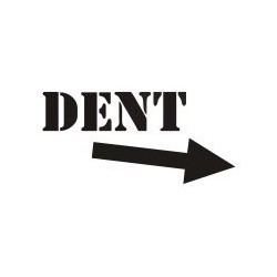 Dent, funny sticker