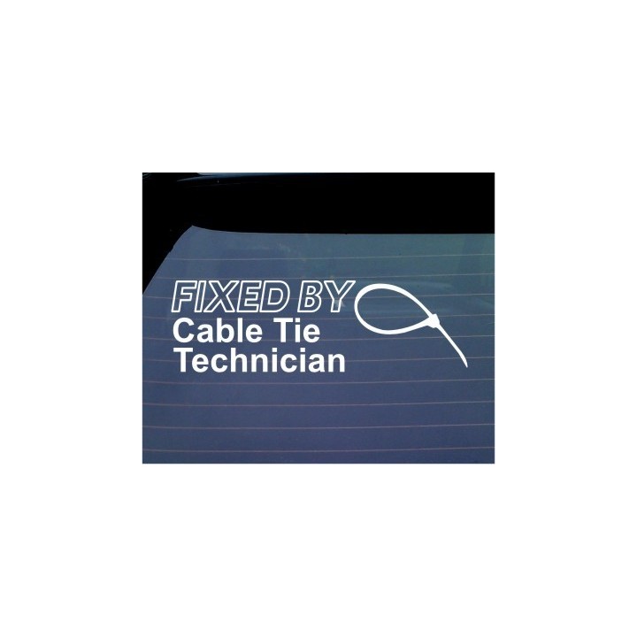 Fixed By Cable Tie Technician pamprikleebis autole