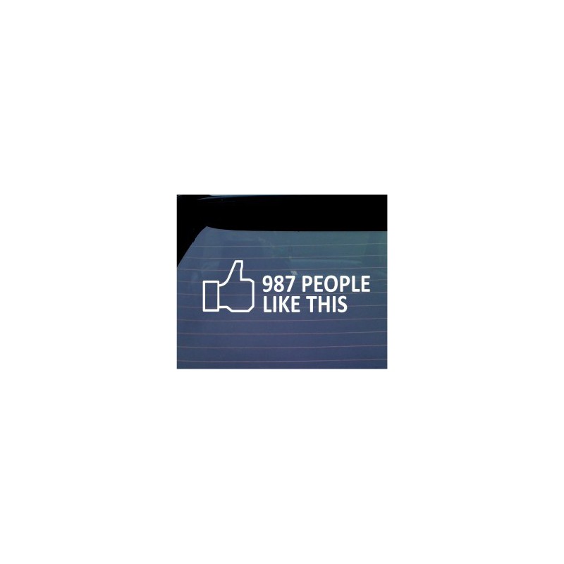 People Like This - thumbs up car bumper sticker