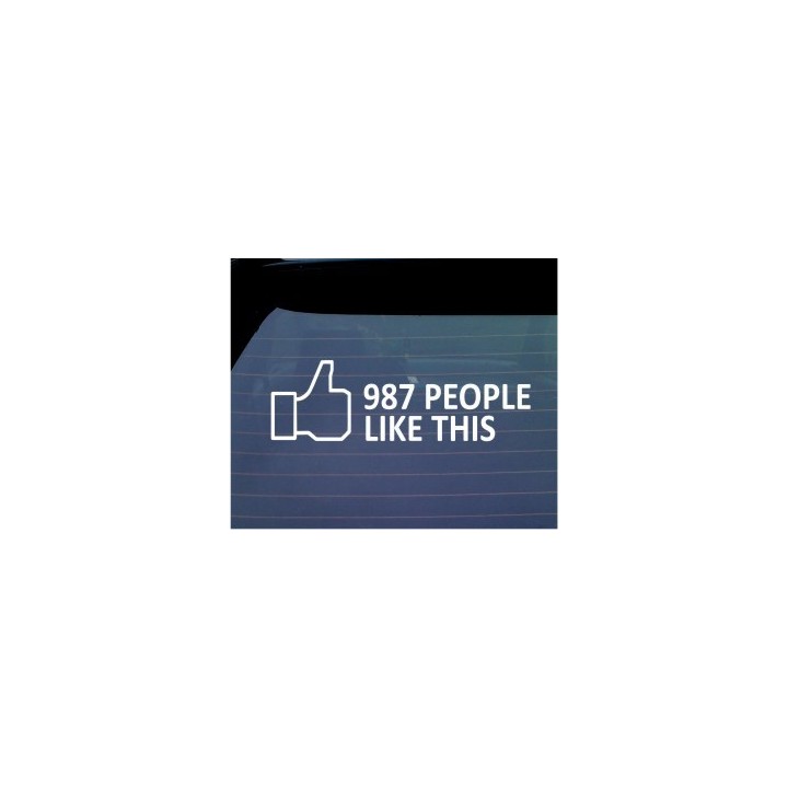 People Like This - thumbs up car bumper sticker
