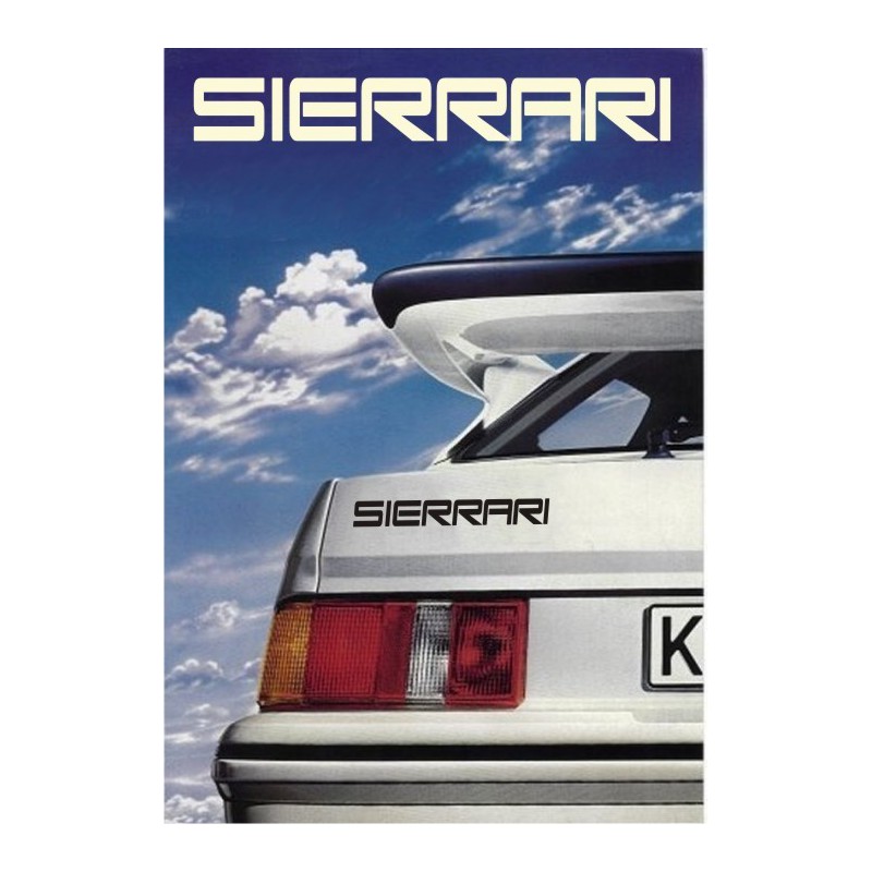 Ford Sierra ehk Sierrari - huumoriga autokleebis, märk var. 1