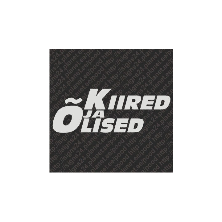 Fast and Greasy - vinyl decal, bumper sticker