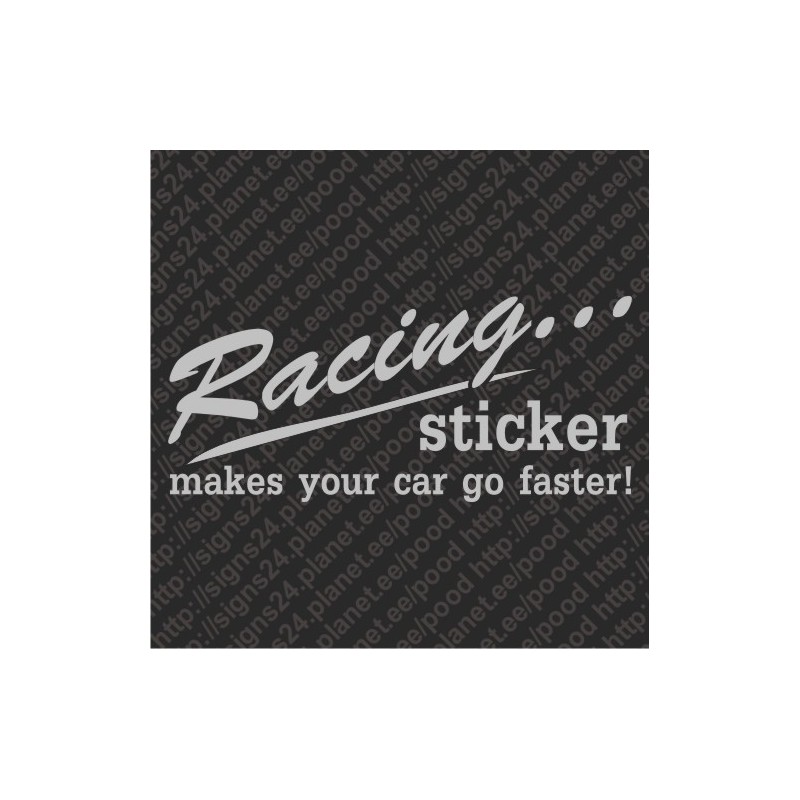 RACING STICKERS MAKE YOUR CAR GO FASTER