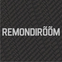 REMONDIRÕÕM - vinyl decal, bumper sticker