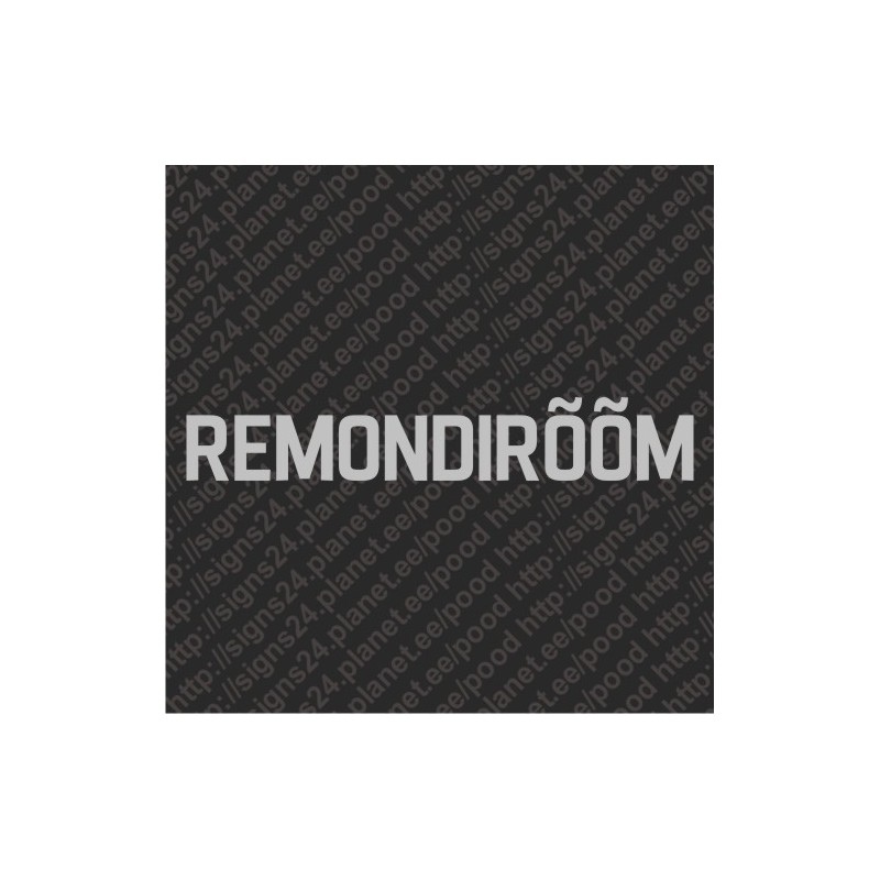 REMONDIRÕÕM - vinyl decal, bumper sticker