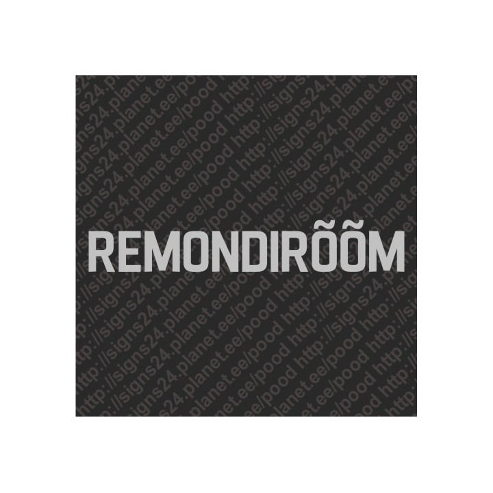 REMONDIRÕÕM - vinyl decal, bumper sticker