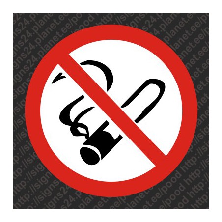 Suitsetamine keelatud - kleebis hoiatuskleebis