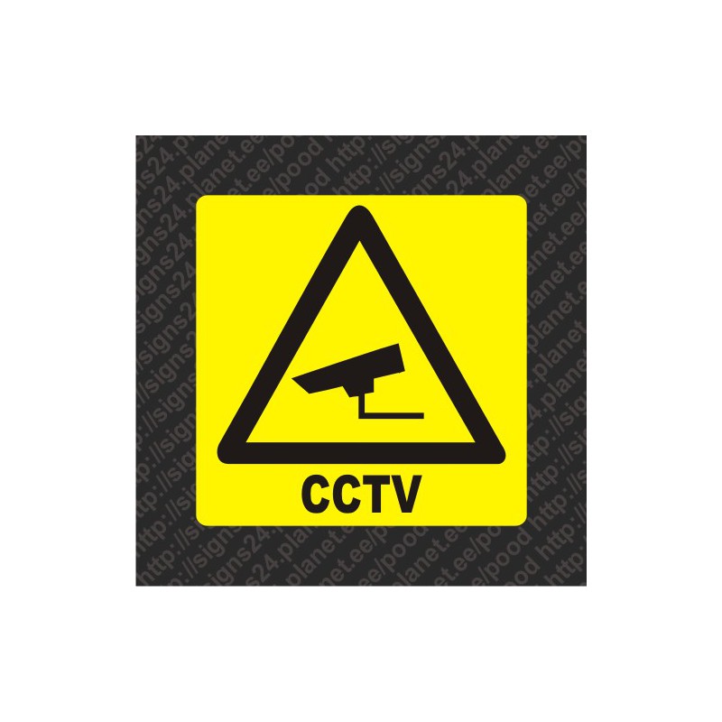 Selvklebende Video Overvåking skilt klistremerke CCTV (norsk)
