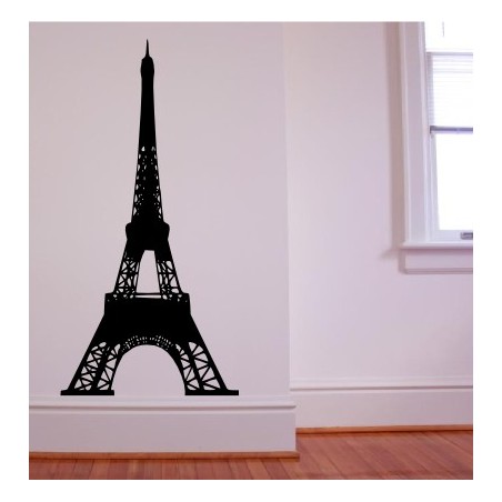 Eiffel Tower Silhouette - self adhesive wall decoration sticker