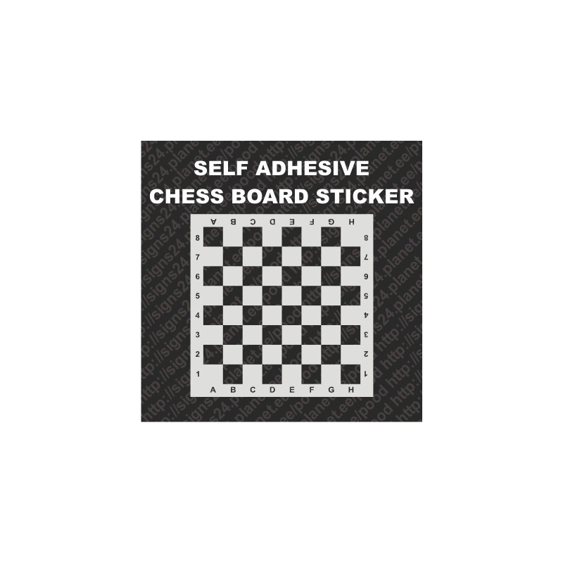 Self adhesive Chess board game imitation sticker decal