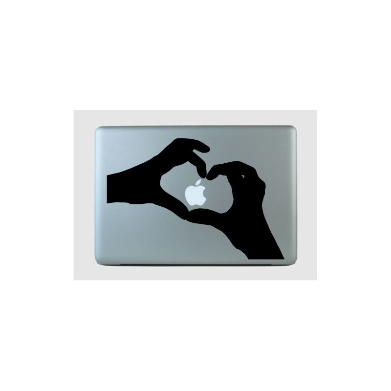 HEART FINGERS - LAPTOP COVER LID DESIGN DECAL