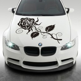 Rose - Self Adhesive Flower - car decal