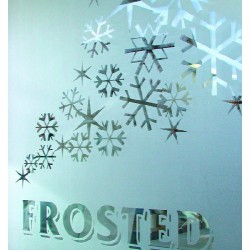 Custom Designed Dusted/Frosted Vinyl For Windows and Other Glass Substrates