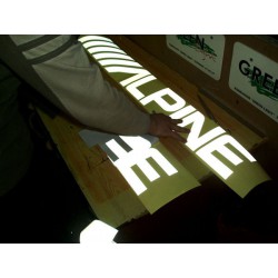 Reflective stickers decals with custom design