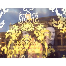 Metalliseeritud peegelkilega ostja disainiga kleebised