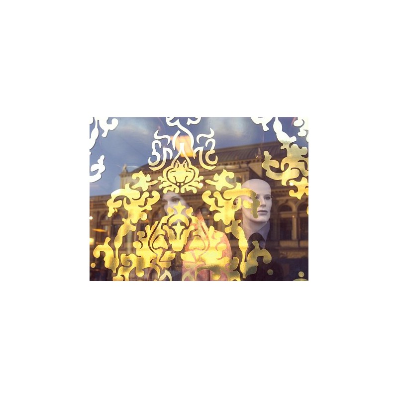 Metallized Mirror Vinyl Decal With Custom Design car signs, vinyl