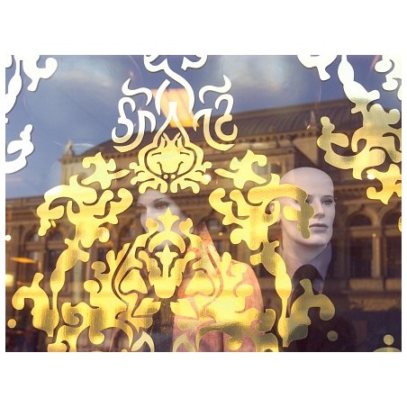 Metallized Mirror Vinyl Decal With Custom Design