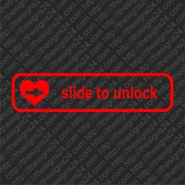 Slide to unlock - trükis kangale