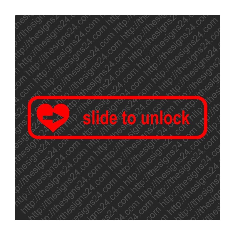 Slide to unlock - trükis kangale