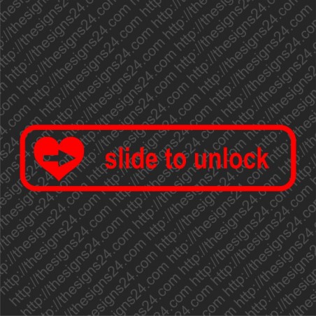 Slide to unlock - trükis kangale