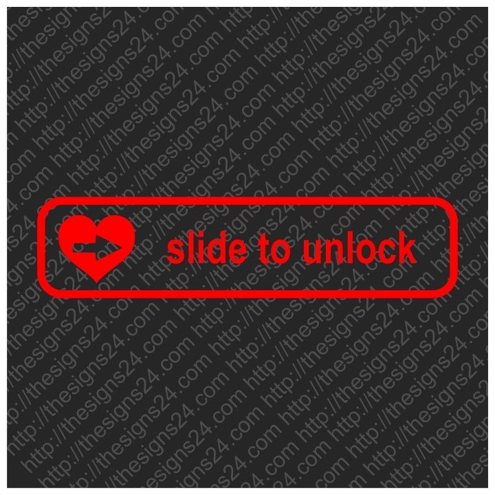 Slide to unlock - trükis kangale