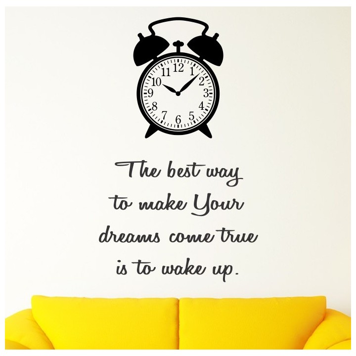 Best way To Make Your Dreams Come True - kleebitav seinadekoratsioon seina kleebis