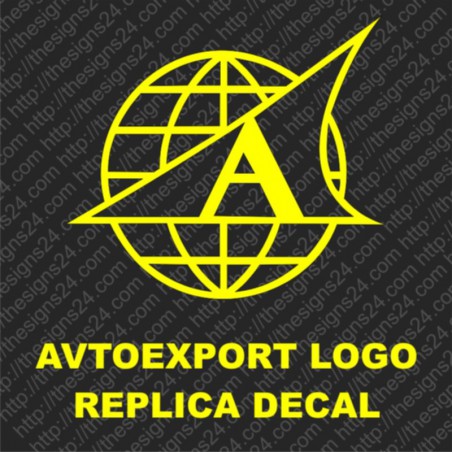 Avtoexport logo v1 - nõukogudeaegne replika kleebis