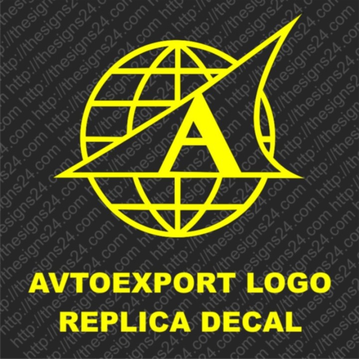 Avtoexport logo v1 - nõukogudeaegne replika kleebis