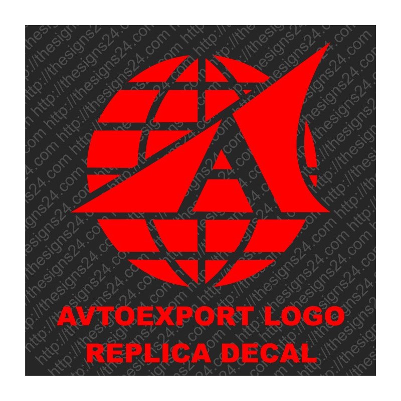 Avtoexport logo soviet car replica stickers retro motorsport decals