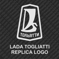 Lada Togliatti Retro Logo Decal soviet car replica sticker