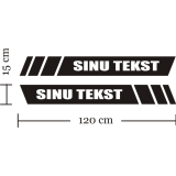 Auto küljekleebis ostja oma tekstiga