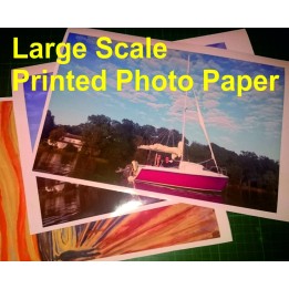 Large scale printed photo paper, personalized large photo prints
