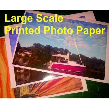 Large scale printed photo paper, personalized large photo prints