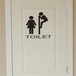 WC Toilet Door Sign v2