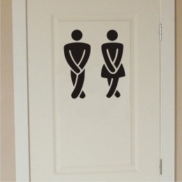 NALJAKAS WC TUALETI UKSESILT KLEEBIS nr16