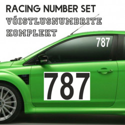 Car Race Number Decals,...