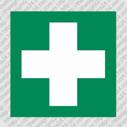 First aid equipment location marking sticker