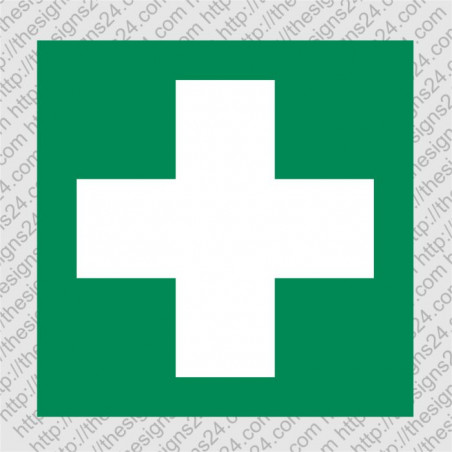 First aid equipment location marking sticker