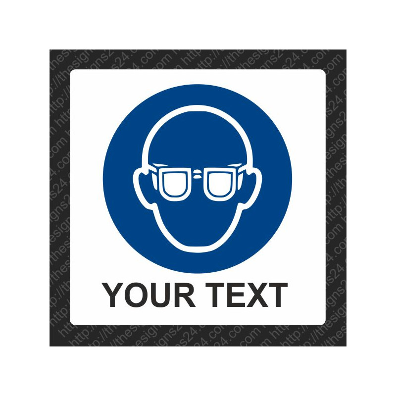 WEAR HEARING PROTECTION OR EAR PROTECTION ISO MANDATORY SAFETY LABLE