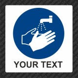 WASH YOUR HANDS - ISO MANDATORY SAFETY LABLE