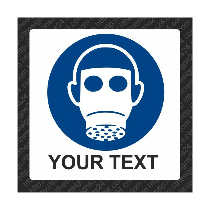 KANNA GAASIMASKI - KOHUSTAV ISO OHUTUSKLEEBIS