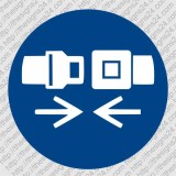 FASTEN YOUR SAFETY SEAT BELT - ISO MANDATORY SAFETY LABLE