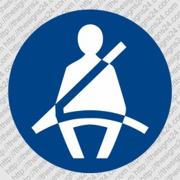 FASTEN YOUR SAFETY SEAT BELT - MANDATORY SAFETY LABEL