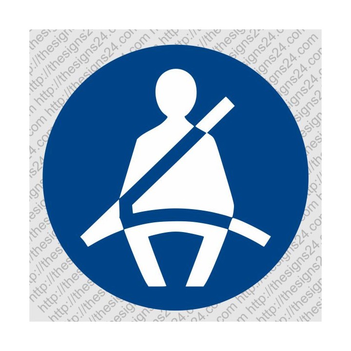 FASTEN YOUR SAFETY SEAT BELT - MANDATORY SAFETY LABEL