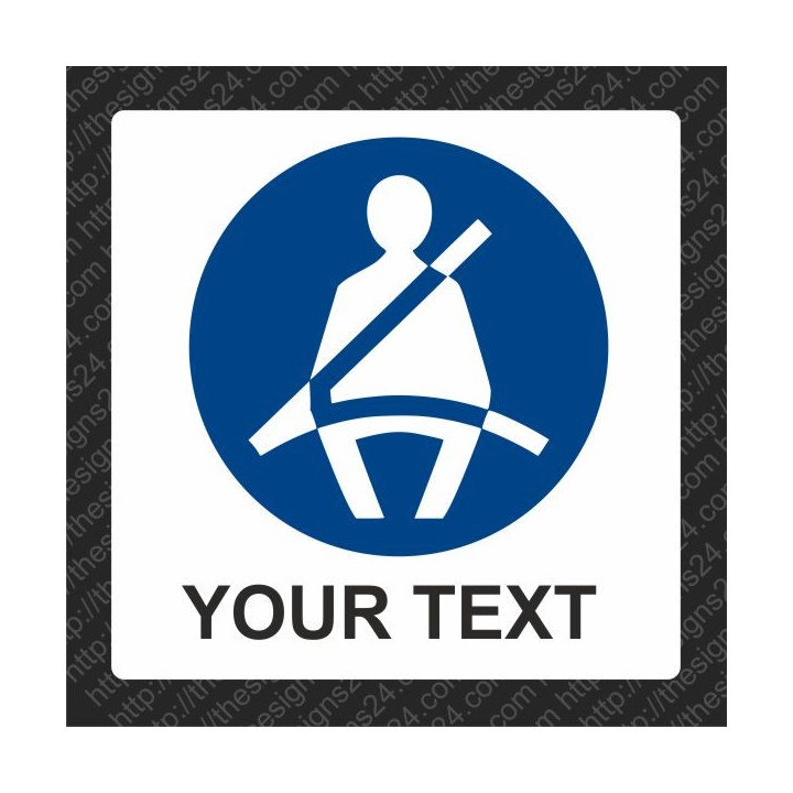 FASTEN YOUR SAFETY SEAT BELT - MANDATORY SAFETY LABEL