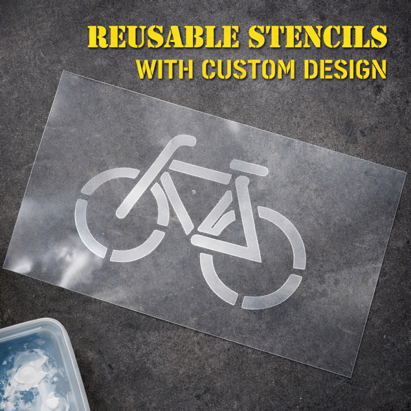 Reusable Stencil With Custom Design