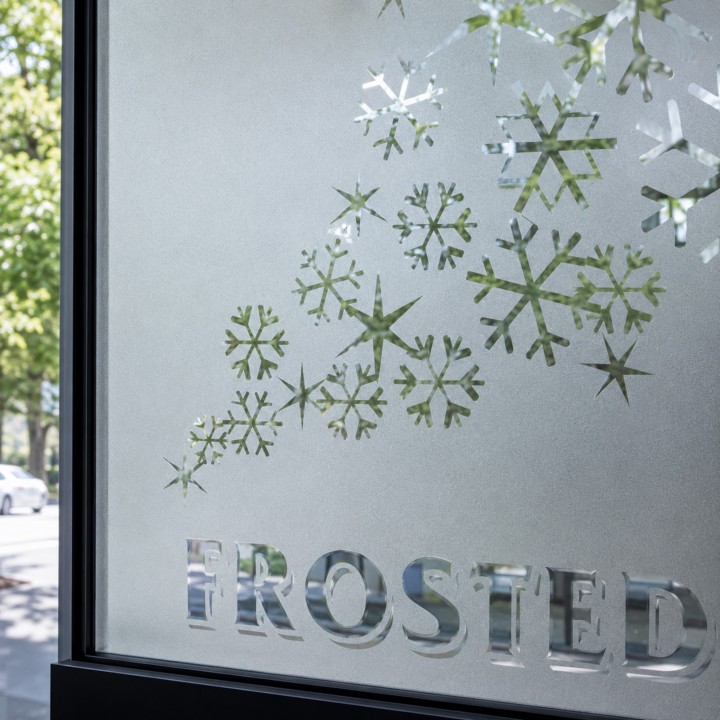 Oma kujundusega liivapritsiefektiga dusted-frosted privaatsuskile klaaspindadele