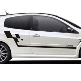 Sport car side panel decal set v2