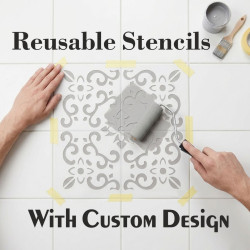 Reusable Stencil With Custom Design